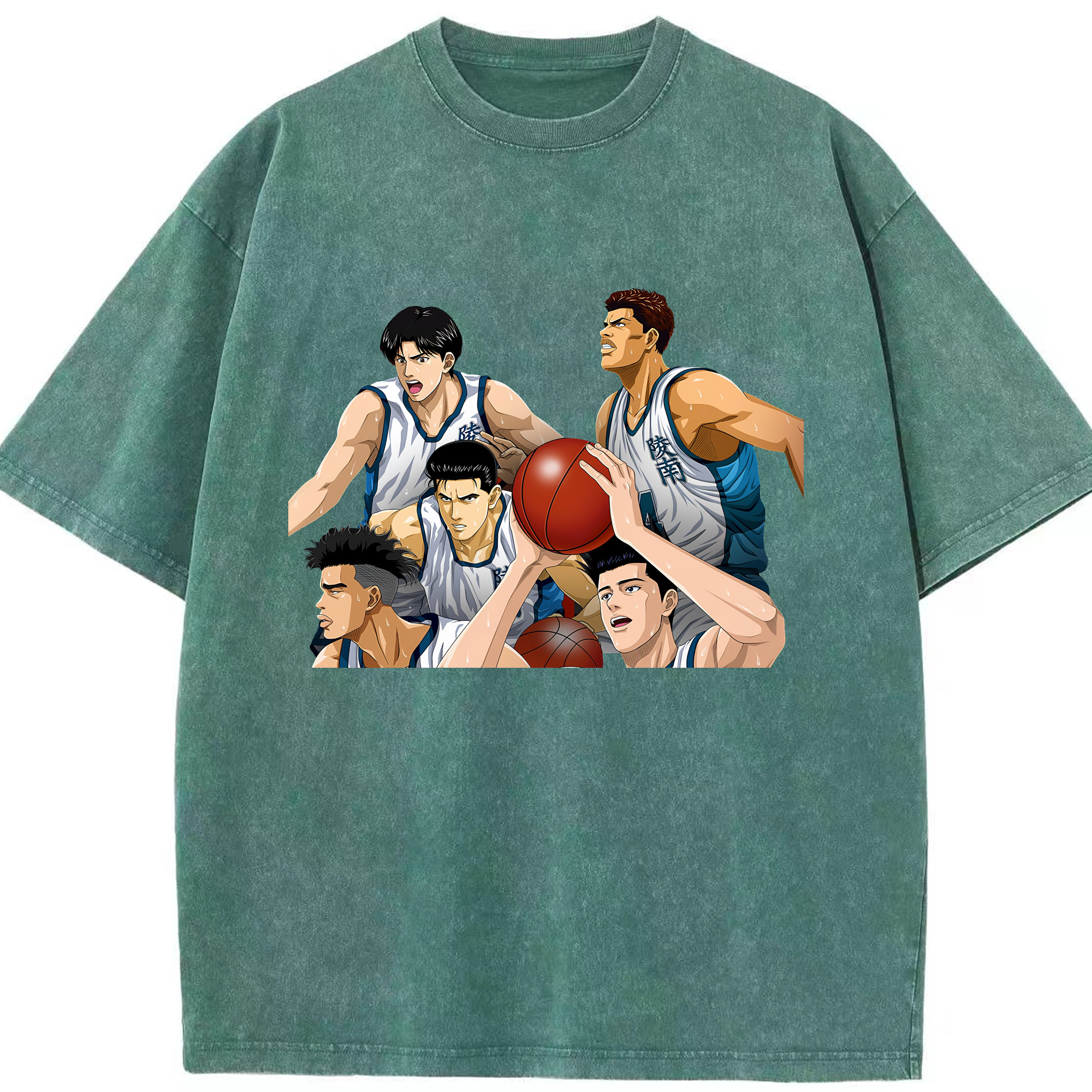 （画像用） SLAM DUNK／スラムダンク 綿100% ヴィンテージ風 半袖Tシャツ（フロントプリント）